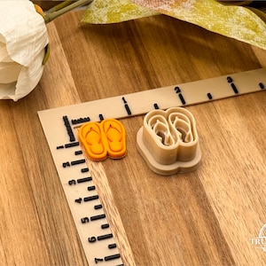 Polymer Clay Cutter STL File Flip Flops | Summer Sandals Design for Summer Crafts & DIY Jewelry Making