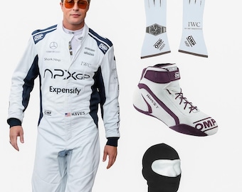 Ultimat racingutrustning: F1-dräkt, stövlar, handskar, balaklava-set - CIK/FIA nivå 2-godkänd