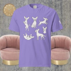 Chihuahua cheer squad, Unisex garment-dyed heavyweight t-shirt