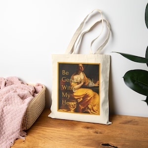 Cotton Canvas Tote Bag with Art Design, Eco-Friendly Shopping Tote, Gift for Art Lovers, Creative Tote Bag, Reusable Grocery Bag, Artsy Gift