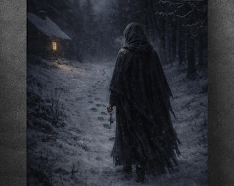 Frau Perchta – Rauhnachtsfrau auf dem Weg · Pre-Christian Folklore Figure of Transition