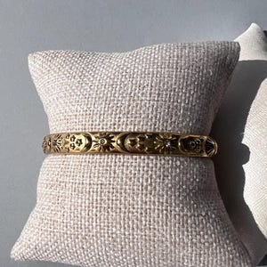 Gold Plated Moon & Sun Bracelet: Celestial Boho Jewelry