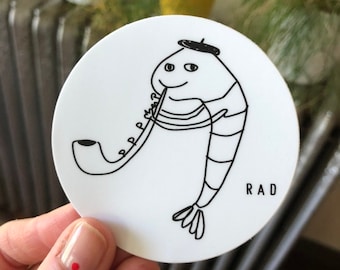 Jazzy Shrimp Sticker