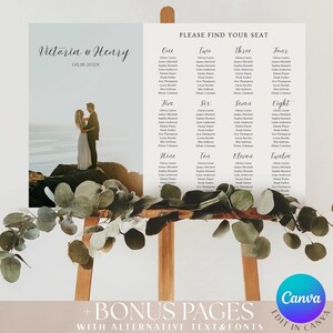 Seating chart template, Wedding seating chart, Seating chart, Wedding seating chart board, Wedding seating chart sign, Seating chart sign