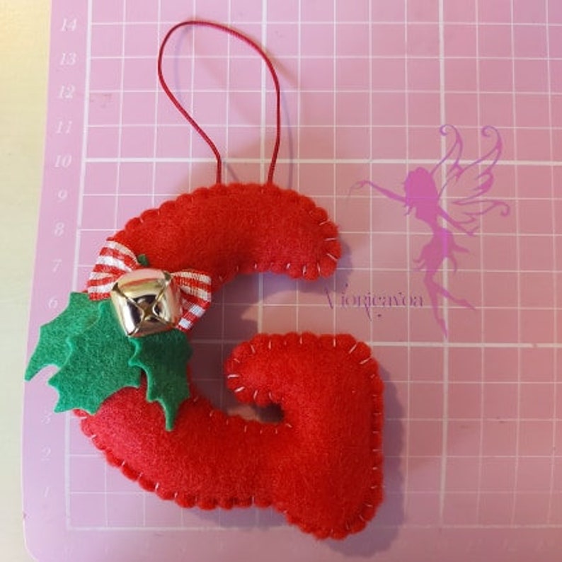 Felt Letters Christmas Tree Ornaments Christmas Letters with Etsy