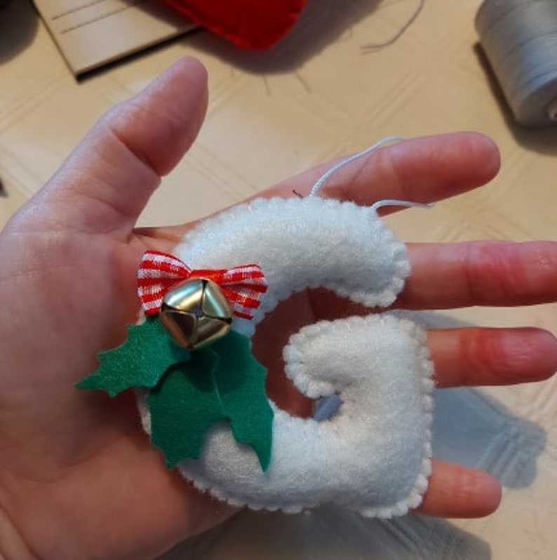 Felt Letters Christmas Tree Ornaments Christmas Letters with Etsy