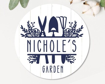 Personalized Garden Sign | Metal Garden Sign | Personalized Metal Gardening Sign | Mom Garden Sign | Flowers Sign | Mom Gift | Gardener Gift