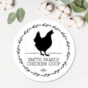 Personalized Chicken Coop Sign | Metal Chickens Sign | Personalized Hen House Sign | Hen Hut Sign | Chicken Sign | Farm Gift | Chicken Gift