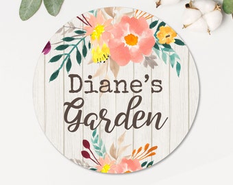Personalized Garden Sign | Metal Garden Sign | Personalized Metal Gardening Sign | Mom Garden Sign | Flowers Sign | Mom Gift | Gardener Gift