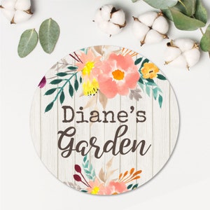 Personalized Garden Sign | Metal Garden Sign | Personalized Metal Gardening Sign | Mom Garden Sign | Flowers Sign | Mom Gift | Gardener Gift