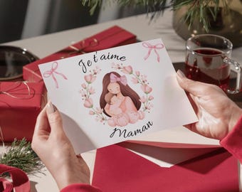 Grußkarte, Muttertag, Geschenk, Schenken Sie Ihrer Mama, Geschenkidee für Mama, Liebe Mama, Muttertag, Ich liebe dich Mama, Brief für Mama