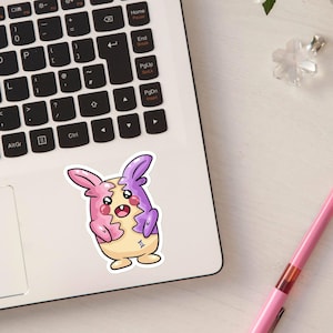 Sticker Morpeko Gémeaux, autocollant pokemon mignon cute kawaii, pokemon signe astrologique