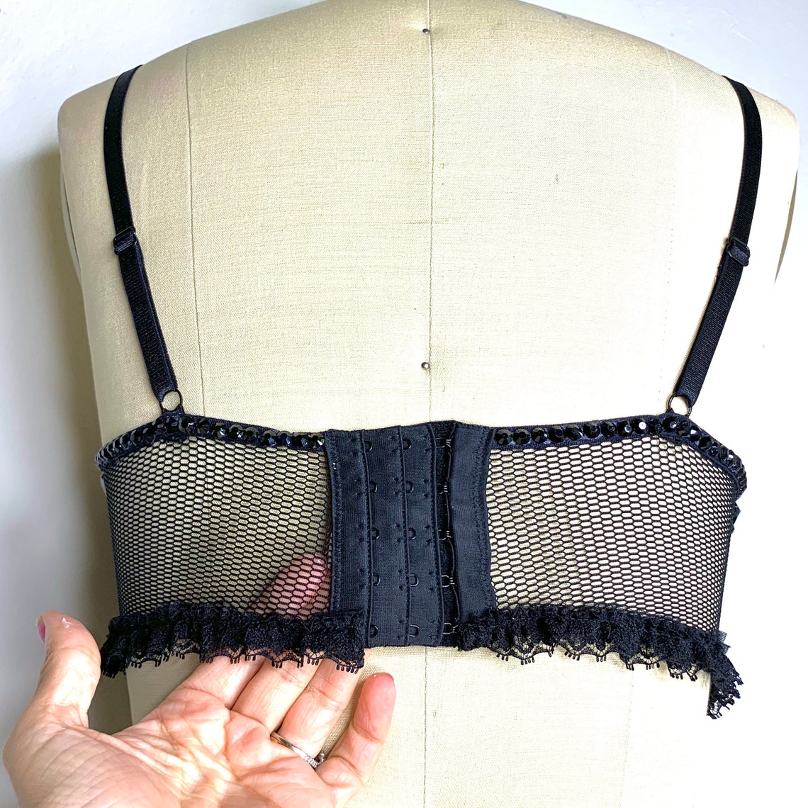 Corset Bralette Cropped Bustier Embellished Bra Exotic Etsy