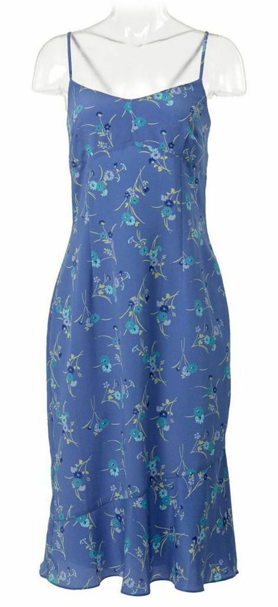 Blue Floral (Midi) Dress