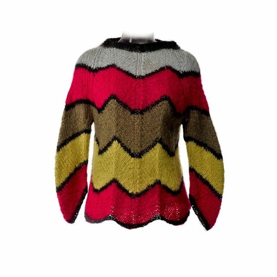 Vintage Multi-Colored Mohair Sweater