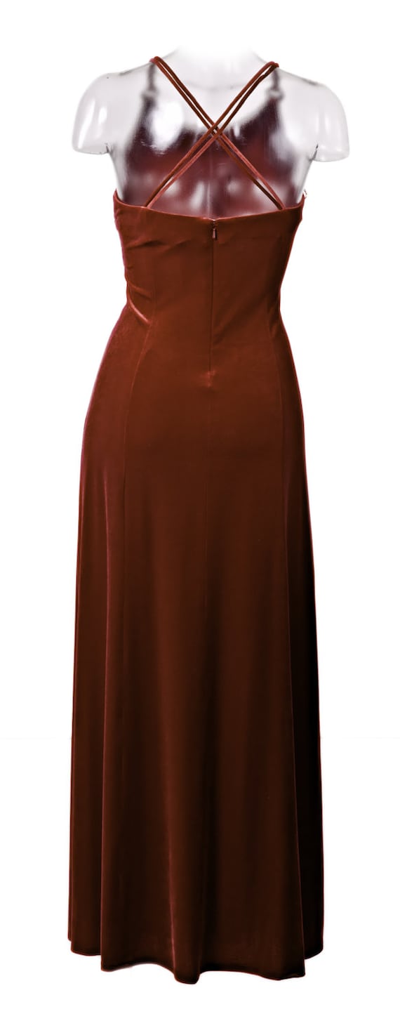 Red Velvet Gown/Maxi Dress - image 2