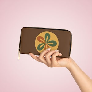 Portafoglio minimalista con cerniera, portamonete, porta carte, portafoglio piccolo, portafoglio in pelle vegana, organizer per denaro