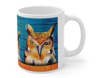 Owl Ceramic Mug 11 oz
