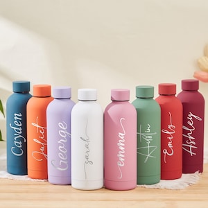 Custom Water Bottle Personalized Insulated Water Bottle Engraved Tumbler with Name Bridesmaid Gifts Bridesmaid Proposal Sports Lover Gift