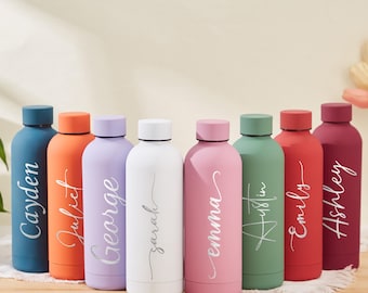 Custom Water Bottle Personalized Insulated Water Bottle Engraved Tumbler with Name Bridesmaid Gifts Bridesmaid Proposal Sports Lover Gift