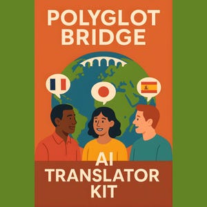 Polyglot Bridge AI Translator Kit | Language Learning (PDF User Guide)