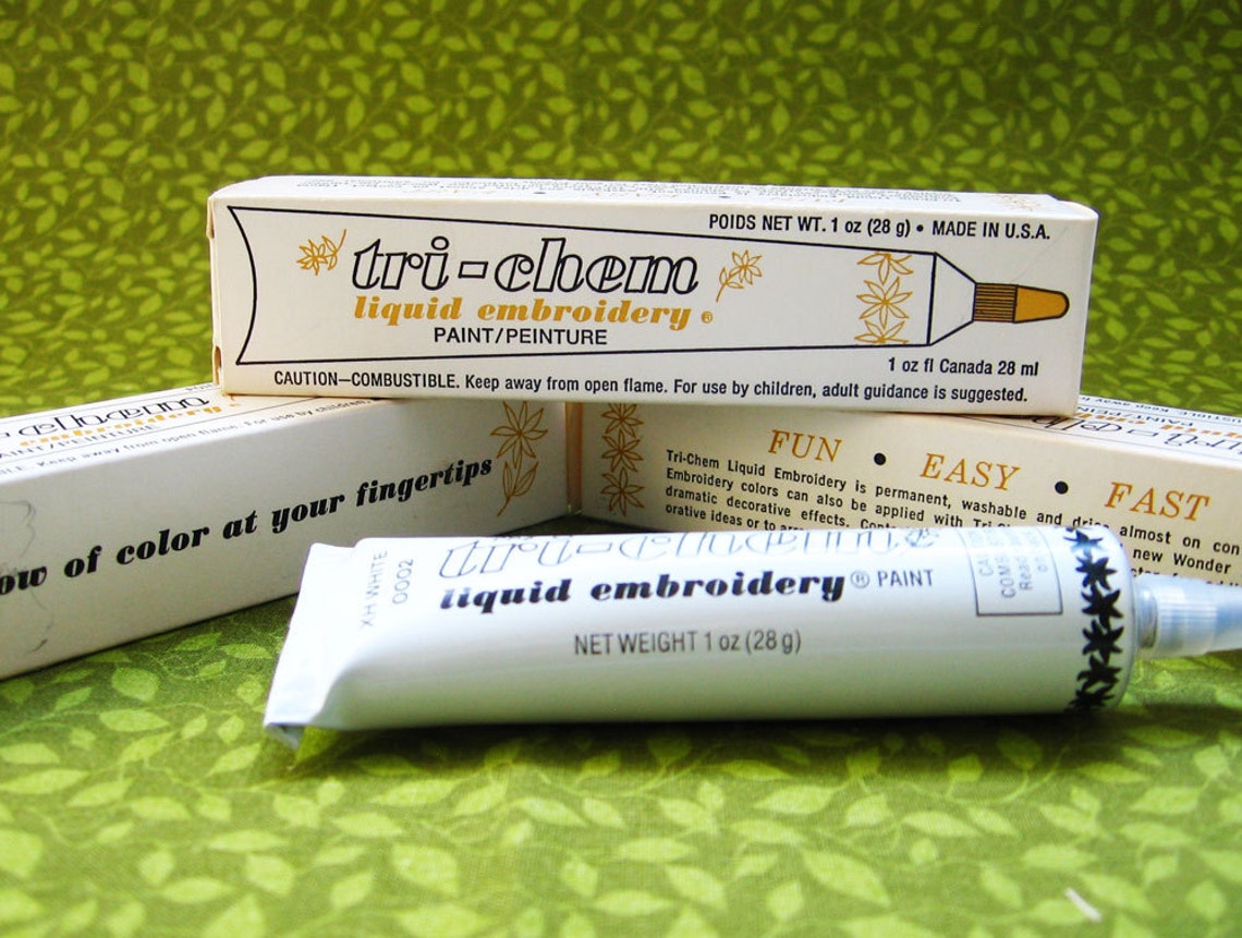 TriChem Liquid Embroidery Tubes Etsy