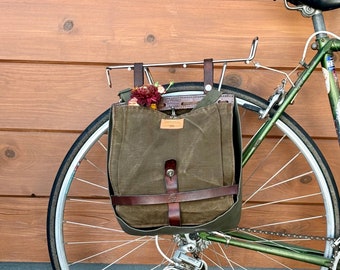 1980 Vintage Swiss Breadbag Bicycle Pannier