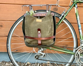 1986 Vintage Swiss Breadbag Bicycle Pannier