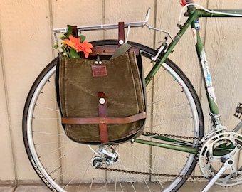 Sale! Vintage Swiss Breadbag Bicycle Pannier (No date preference)