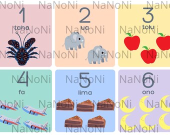 Niuean Number Flashcards