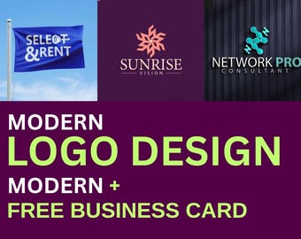 Minimal Logo Design | Custom Brand Identity + Free Business Card