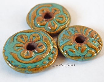 Beads, donut shaped beads or pendants, perfect for dreads, macrame, hemp & leather cord jewelry