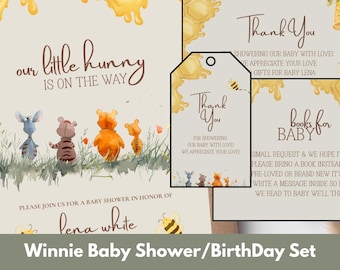Winnie Puuh Baby Shower Einladungen Bundle (Digitaler Download)