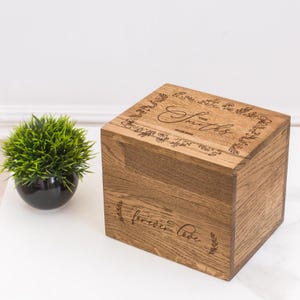 Caja de fotos para recuerdos de boda, caja de madera grabada, caja para tarjetas de boda, libro de visitas personalizado, regalo para novios