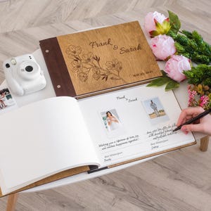 Polaroid Guest Book, Wedding Photo Album, Blank Or Linen Hardcover Instax Guest Book, Wedding Reception Photo Guest Book