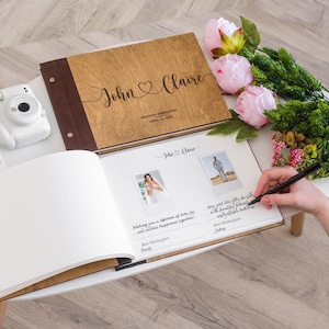 Wedding Guest Book Sign, Instax Polaroid 4x6 Photo Album, Wedding Reception Memory Book, Custom Wedding Gift, Photo Guest Book