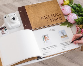 Personalisiertes Polaroid Gästebuch Hochzeit Sign In Journal Instax Gästebuch Signage Hochzeitsgeschenk