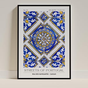 Azulejos Poster – Lisbon Tiles Wall Art | Portugal Print | Digital Download Printable Poster