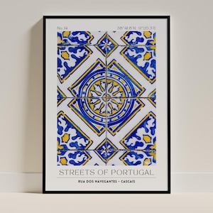 Azulejos Poster – Lisbon Tiles Wall Art | Portugal Print | Digital Download Printable Poster