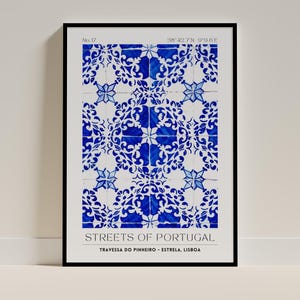 Azulejos Poster – Lisbon Tiles Wall Art | Portugal Print | Digital Download Printable Poster