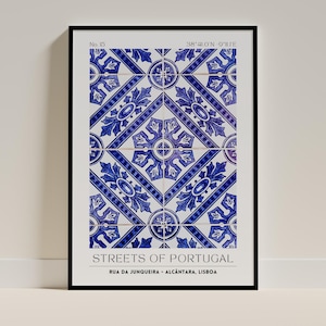 Azulejos Poster – Lisbon Tiles Wall Art | Portugal Print | Digital Download Printable Poster