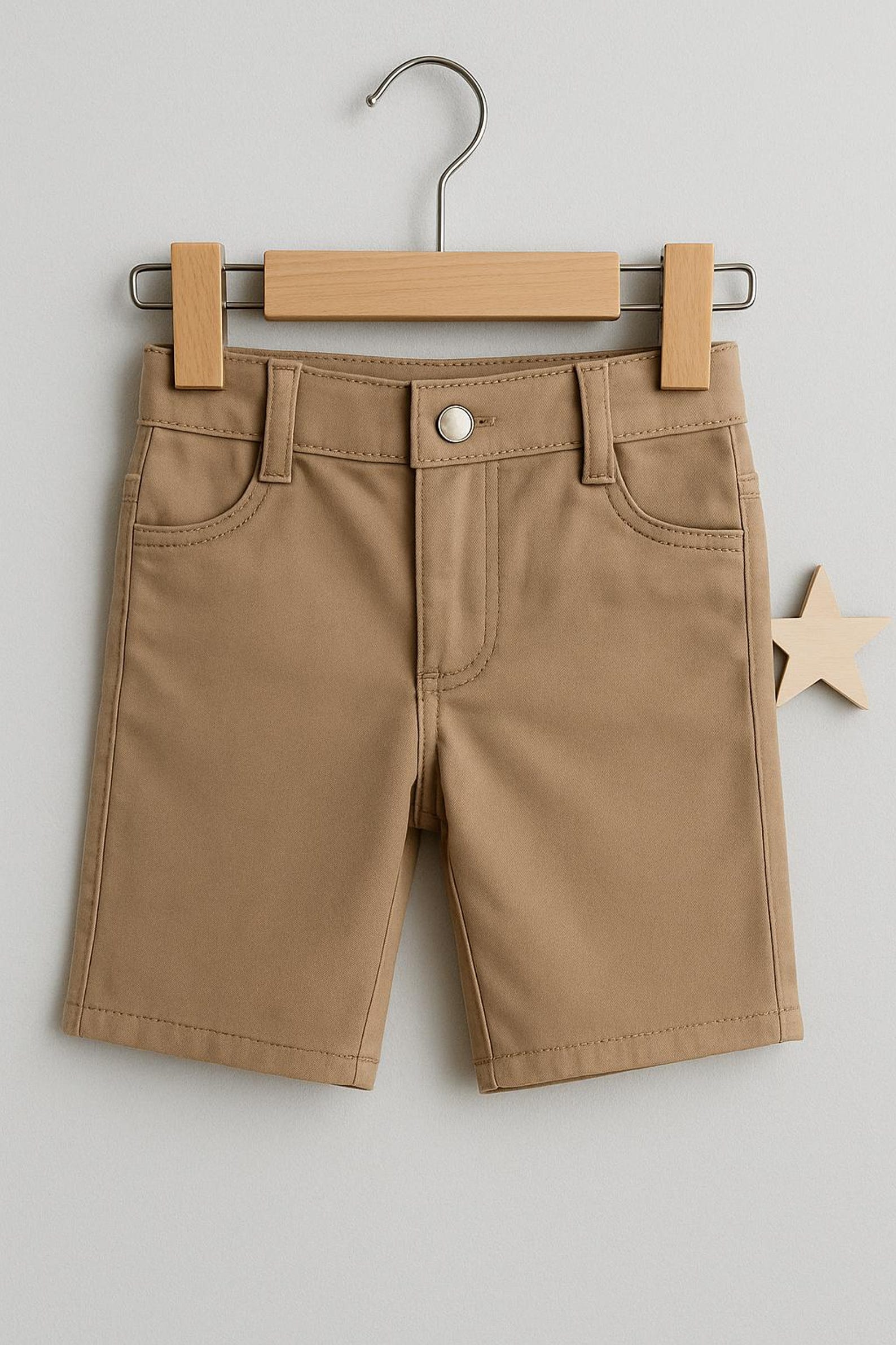 Boys 3-Piece Casual Summer Outfit – Red Check Shirt, White T-Shirt & Denim Shorts main image 0