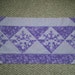 Quilted Table Runner Top, Pre Designed Top, Christmas Table Runner Top, Appliqué Snowflake Table Runner Top, Holiday Table Runner Top.