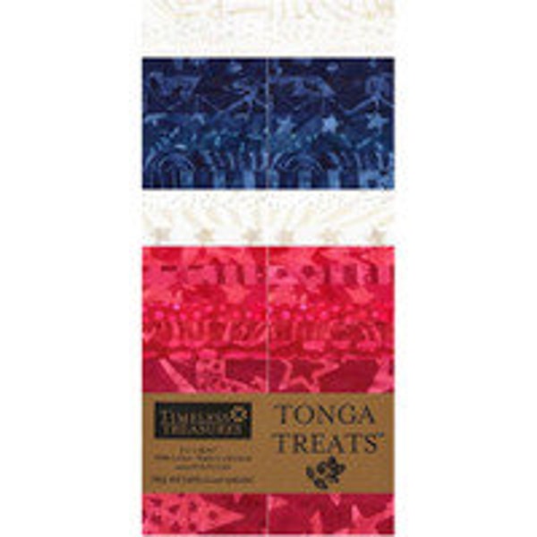 Quilt Top Fabric, Tonga Treats, Valor Batik Fabric Line, 2.5 Strips, Pre Cut Strips, Red, Blue, Patriotic Colors, Quilts of Valor