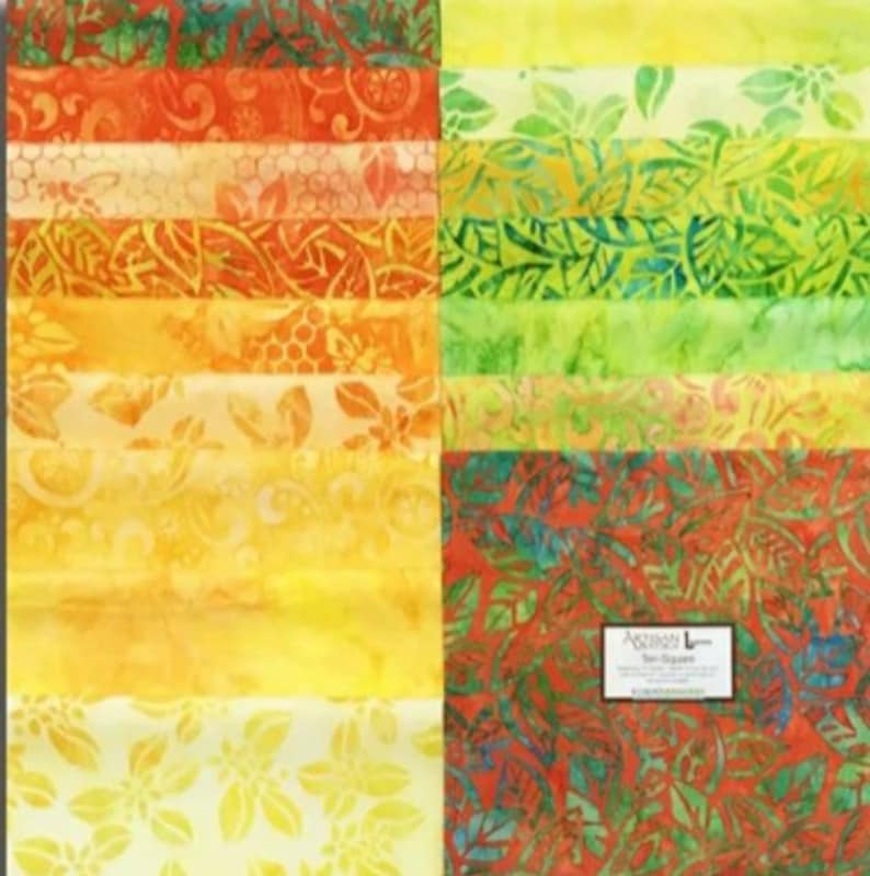 Quilt Top Fabric Summer Zest Artisan Batiks Robert Kaufman Etsy UK