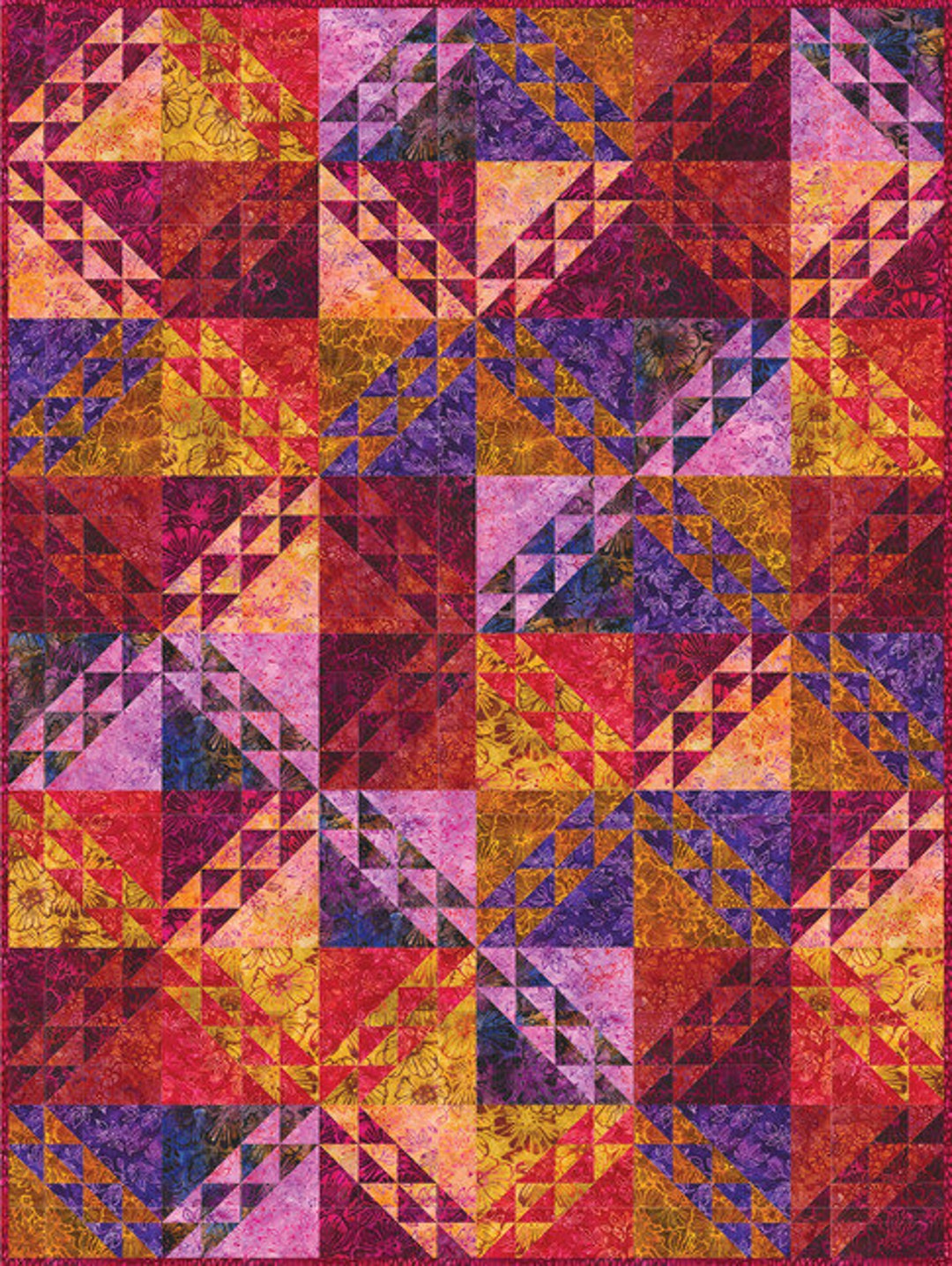 Quilt Top Fabric, Robert Kaufman, Artisan Batiks, Sunrise Blooms, Jelly ...