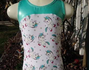 Unicorn leotard, swimsuit, bathing suit for dance, gymnastics, swimming