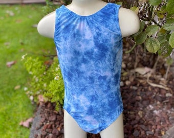 Blue skies leotard, swimsuit, bathing suit for dance, gymnastics, swimming - child sizes