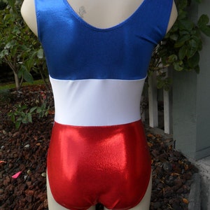 Patriotic United States of America Red, White and Blue Leotard or Biketard image 8