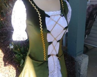 Renaissance style figure skating dress - Adult sizes - choose your colours